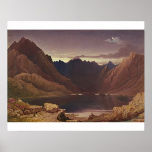 Fjorden Coruisk, Isle av Skye - gry, c.1826-32 Poster