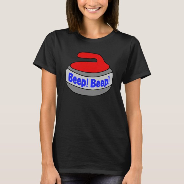 Fjort! Fjort! Curling Stone T Shirt (Framsida)