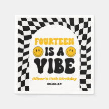 Fjorton Är En Vibe Retro 14-års Födelsedagsfest