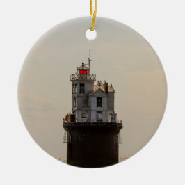 Fjorton Foot Bank fyr Julgransprydnad Keramik