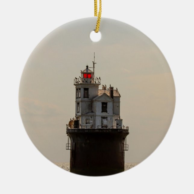 Fjorton Foot Bank fyr Julgransprydnad Keramik (Framsidan)