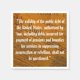 Fjortonde ändringen Offentlig skuld Pappersservett