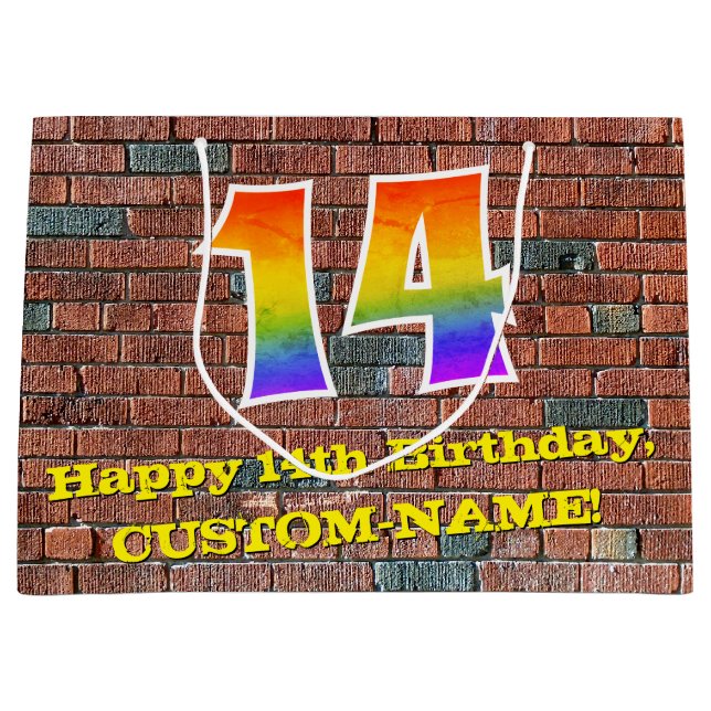 Fjortonde födelsedagen: Roligt, Graffiti-Inspired  (Framsidan)