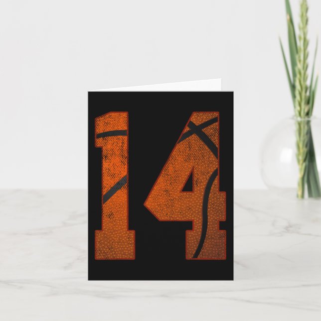Fjortonde Födelsedagsfesten fjorton fjorton år gam Kort (Framsida)