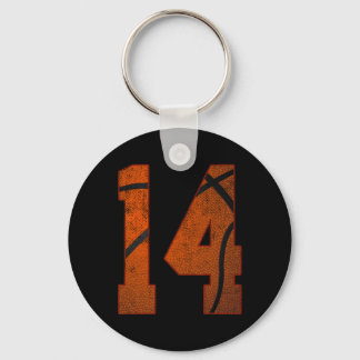Fjortonde Födelsedagsfesten fjorton fjorton år gam Nyckelring
