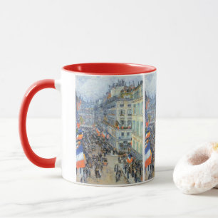 Fjortonde Juli, Rue Daunou av Childe Hassam Mugg