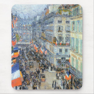 Fjortonde juli, Rue Daunou av Childe Hassam Musmatta