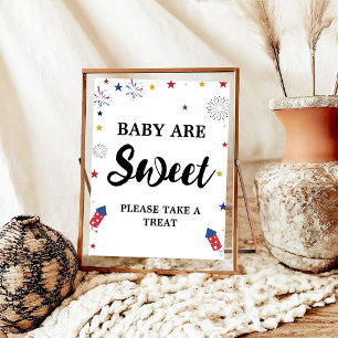 Fjortonde July baby är en söt babydusch. Poster