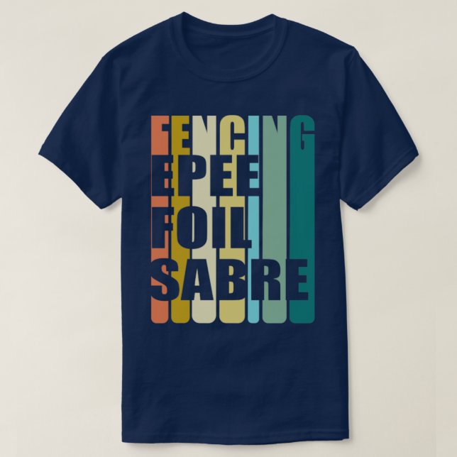 Fjudfons Epee Foil Saber T Shirt (Design framsida)