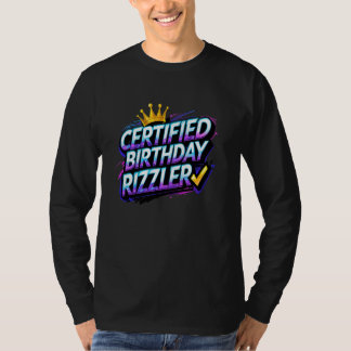 Fjuligt födelsedagsdekorationer Certifierad Födels T Shirt