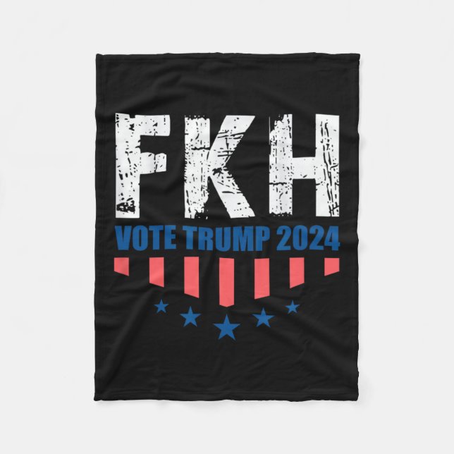 Fkh Trump 2024 Foxtrot Kilo Hotel Funny Fleecefilt (Framsidan)