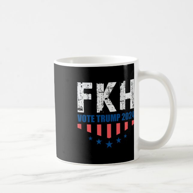 Fkh Trump 2024 Foxtrot Kilo Hotel Funny Kaffemugg (Höger)