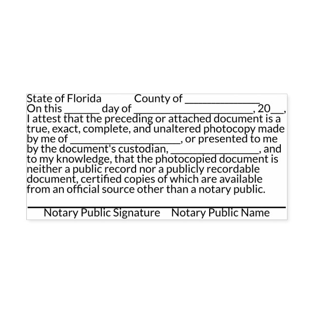 FL Copy Certification Frimärke Självfärgande Stämpel (Design)