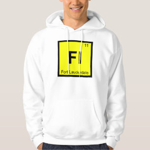 Fl - Fort Lauderdale Florida Kemisymbol Hoodie