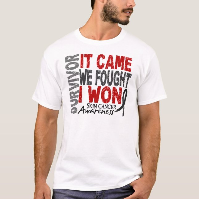 Flå canceröverlevanden som det kom oss slogs mig tee shirt (Framsida)