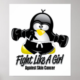 Flå cancerstridighetpingvinet poster