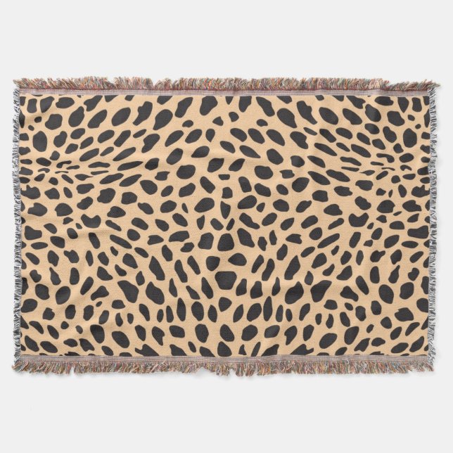 Flå cheetahdekoren filt (Framsidan)