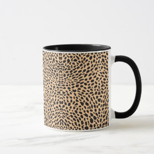 Flå cheetahdekoren mugg