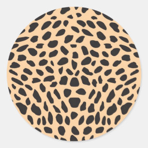 Flå cheetahdekoren runt klistermärke
