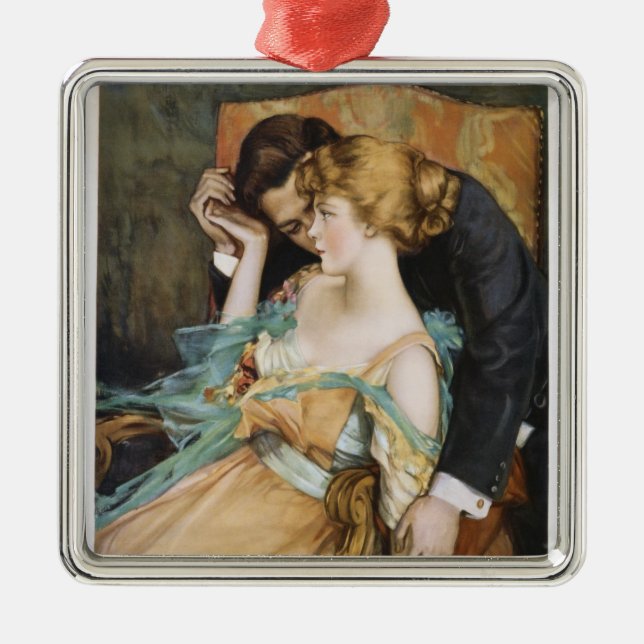 Flå dig kärlek till handlag Mary Greene Julgransprydnad Metall (Framsidan)