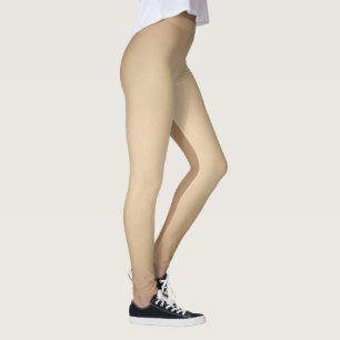Flå färg, modernt tryck leggings