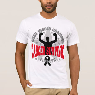 Flå för världsmästare för cancer den tuffa t shirt