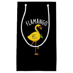 Fla-mango Funny Flamingo Pun Mörk BG