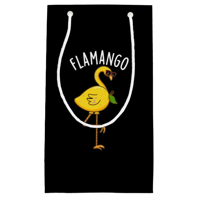 Fla-mango Funny Flamingo Pun Mörk BG (Framsidan)