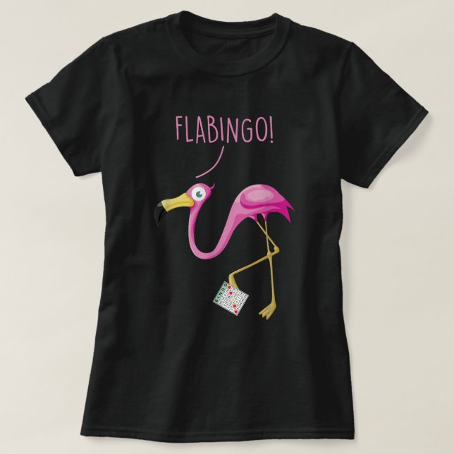 Flabingo! Lucky Player Bingo Player Bingo Addict T Shirt (Design framsida)