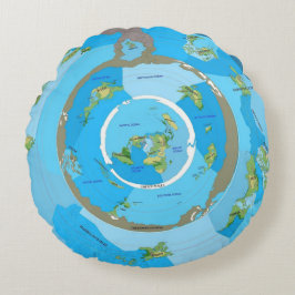 Flache Erde Rund Kudde