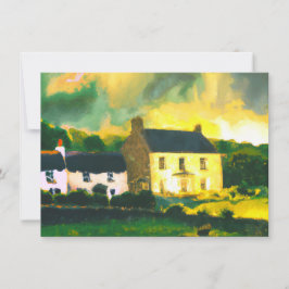 Flache Feiertagskarte Julkort