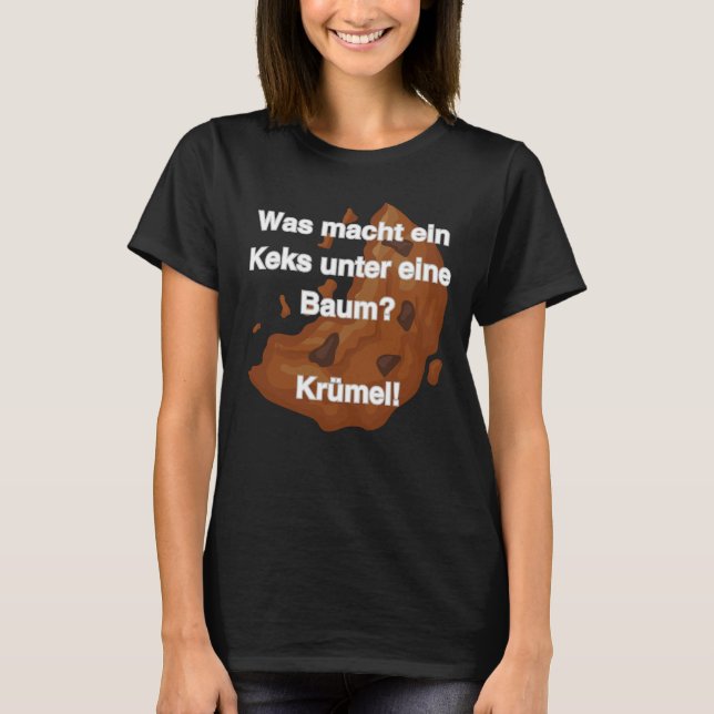 Flachwitz Baum Krümeln T Shirt (Framsida)