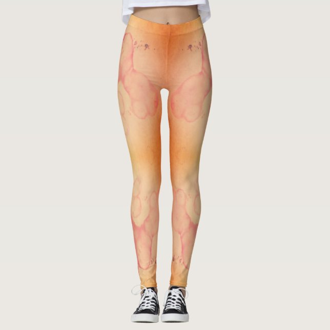 Fläck för Rorshach Splotchbläck smutsar ner Leggings (Framsida)