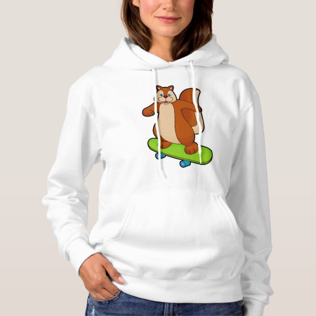 Fläck som Skater med Skateboard T Shirt (Framsida)