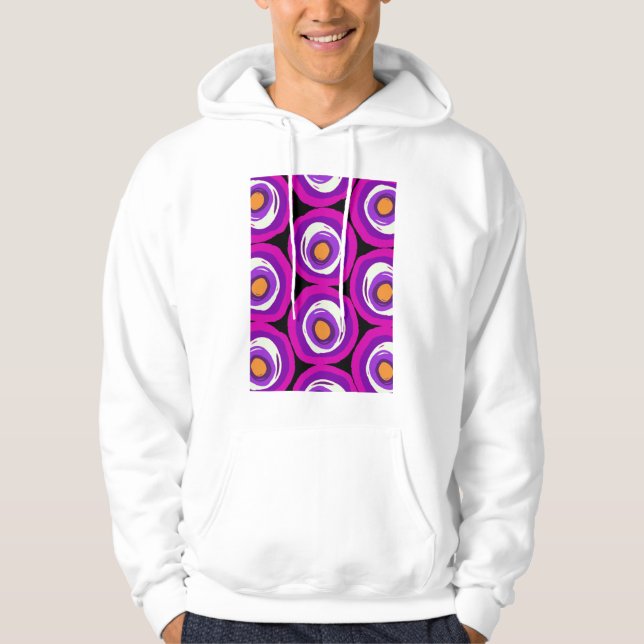 Fläckar för stort fjäll sweatshirt med luva (Framsida)