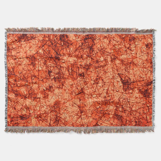 Fläckar på en lätt fläckig korallbakgrund filt (Framsidan)