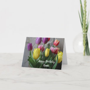 Fläckblomma i Grattis på födelsedagen Kort