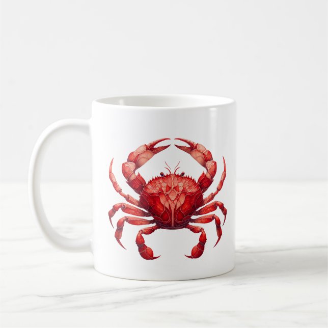 Fläckfärgad rödkrabba kaffemugg (Vänster)