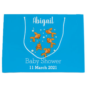 Fläckfisk av orange på blått tecknad