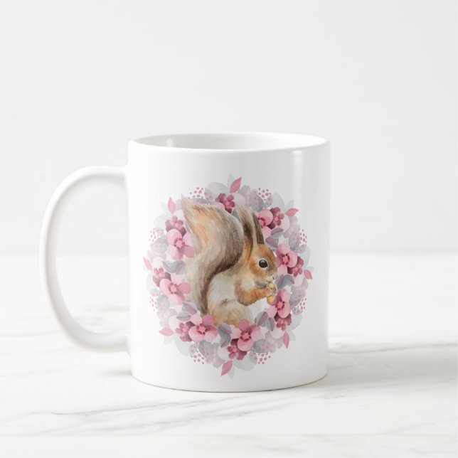 Fläckfisk och blommor kaffemugg (Vänster)