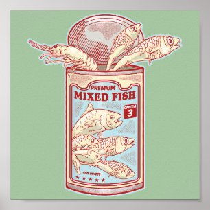 Fläckfiskkonserver Poster