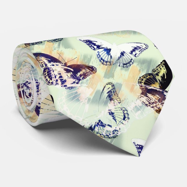 Fläckig fjärilsmusslare snyggt färgad slips (Rullad)