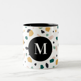 fläckig fläckig abstrakt mönster minimal Cute Two- Två-Tonad Mugg