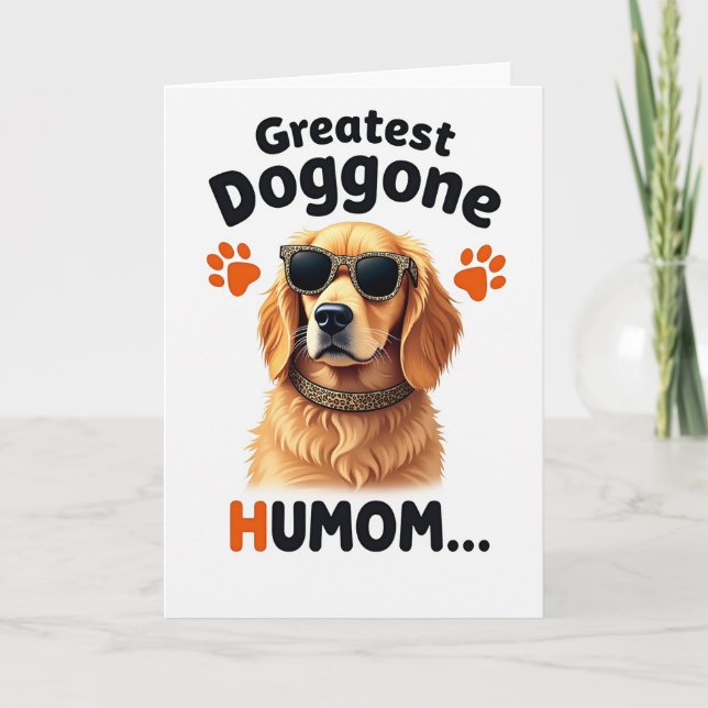 Fläckig Hund Design Kort (Framsida)