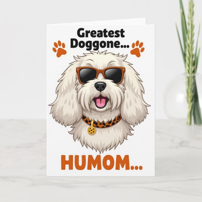 Fläckig Hund Huvud Roligt Kort (Framsida)