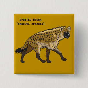 fläckig hyena knapp