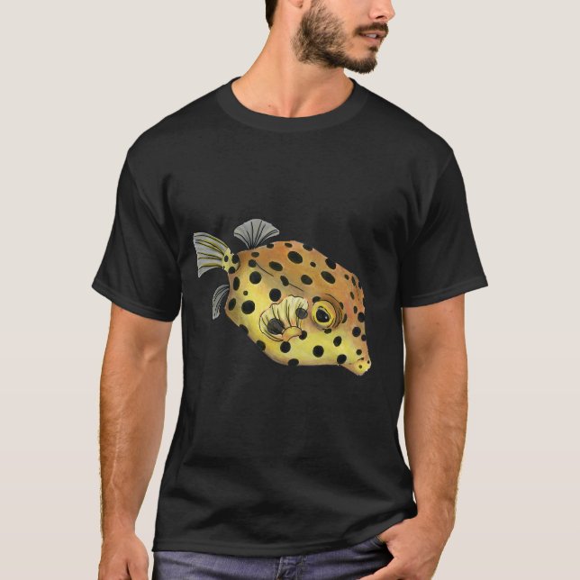 Fläckig koffertfisk t shirt (Framsida)