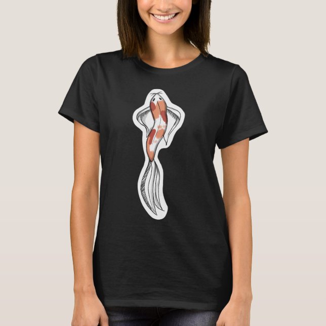 Fläckig Koi Fisk T Shirt (Framsida)