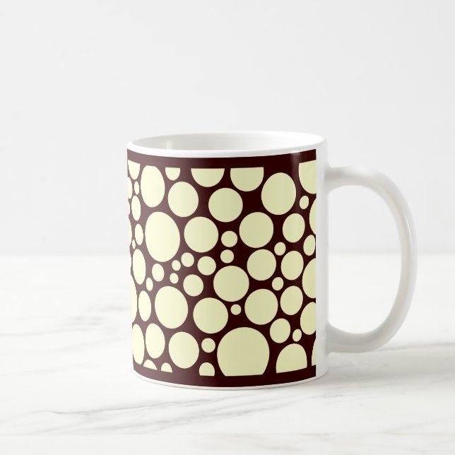 Fläckig kräm på mörkbrun kaffemugg (Höger)