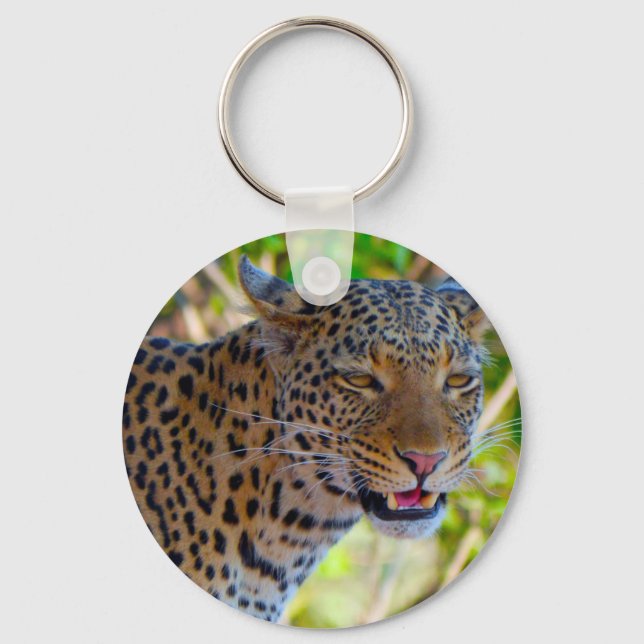Fläckig leopard nyckelring (Framsida)